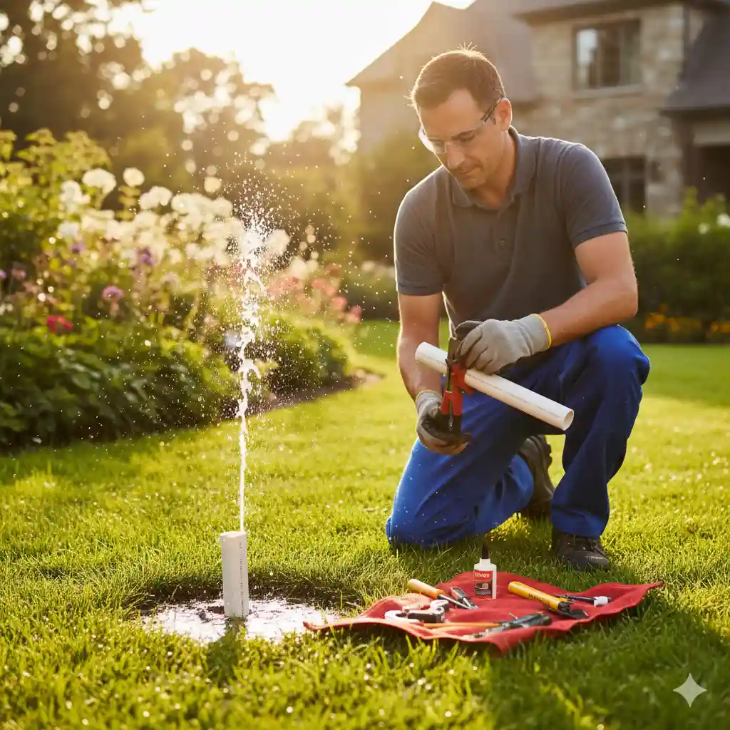 Reparación de cañerías de riego en Santiago